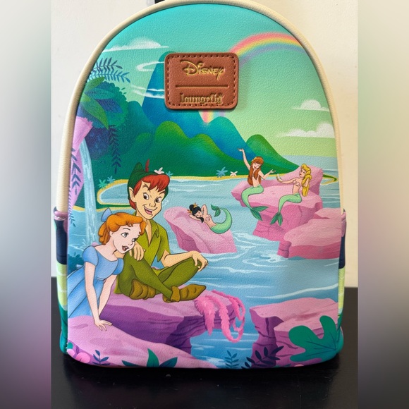 Loungefly Disney Peter Pan Wendy and Mermaid Lagoon Mini Backpack main image 8